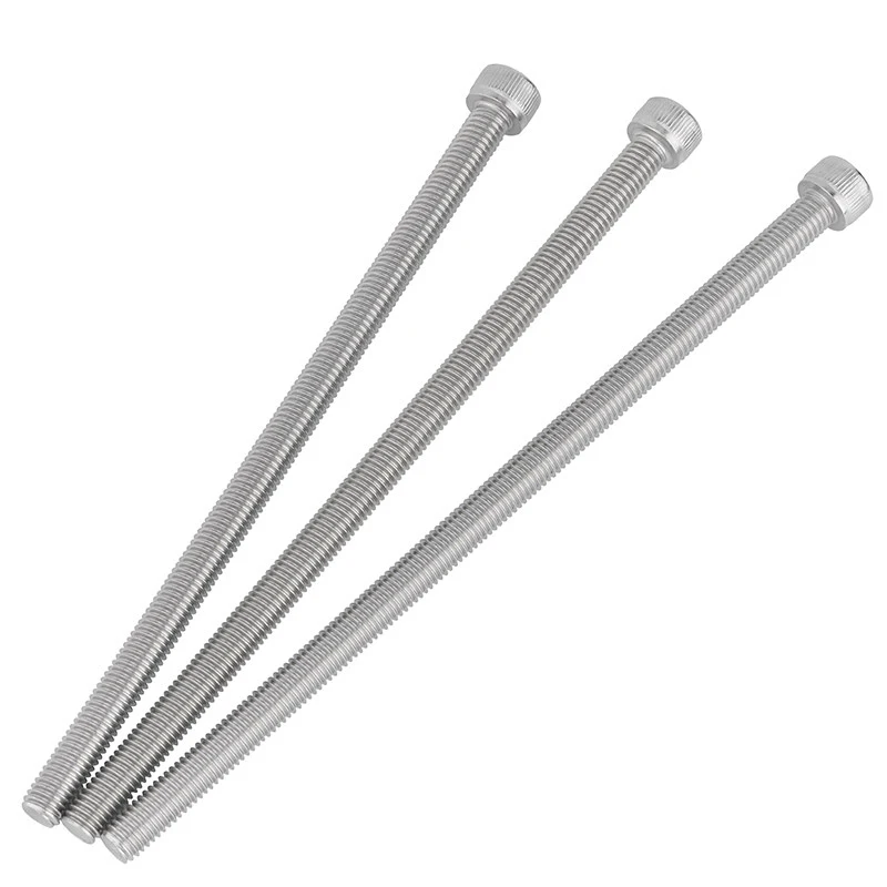 5/10Pcs M5 M6 200mm Ultra Long 304 Stainless Steel DIN912 Hex Socket Head Cap Bolt A2-70 High Strength Industrial Fastener Screw
