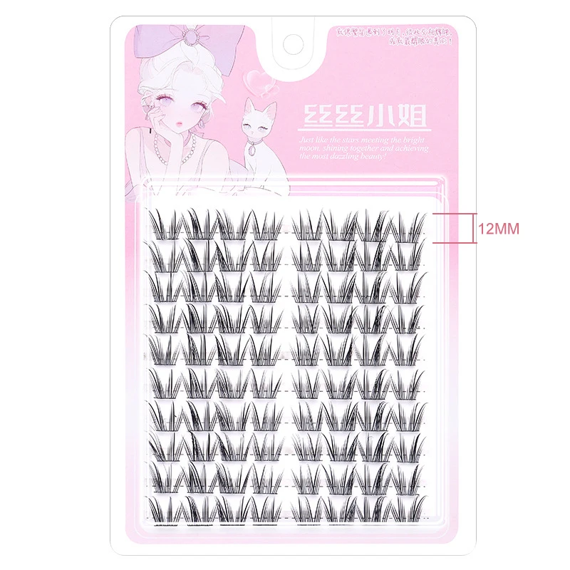 Forest Elf Series Large Capacity Eyelash Book Manga False Eyelashes Natural Long Curled Thin Fluffy Stem Segmented False Eyelash