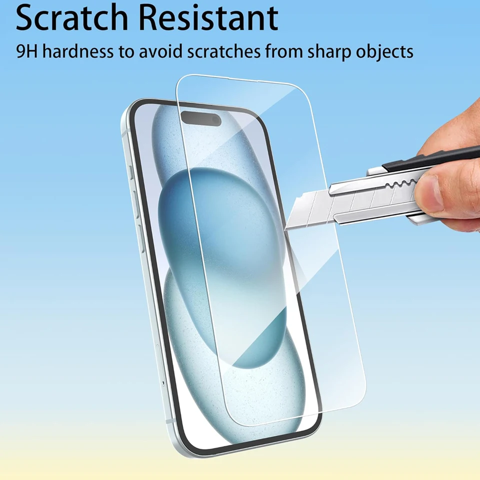 Película de Vidrio para iPhone 18 17 16 15 Pro Max Protector de Pantalla para iPhone 11 12 13 14 15 Pro Vidrio Templado iPhone13 Mini 16 Plus 5