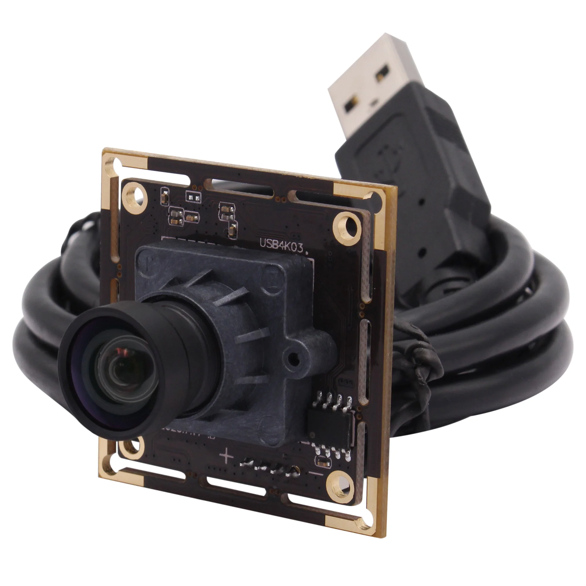 

IMX415 4K 30FPS Webcam Mini Raspberry PI USB Camera Module with 100 Degree No Distortion for Machine Vision -USB4K03-V100