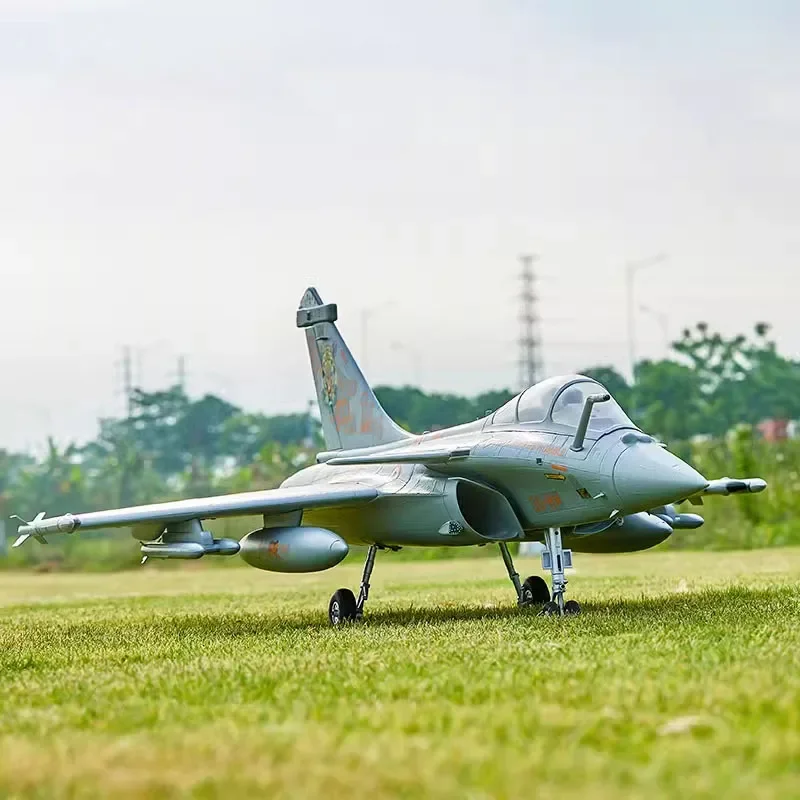 Fms 64mm Rafale V2 Simulation Model Electric Rc Avion Wing Span Fixed Wing Edf Directed Fan Remote-controlled Aircraft Model Toy