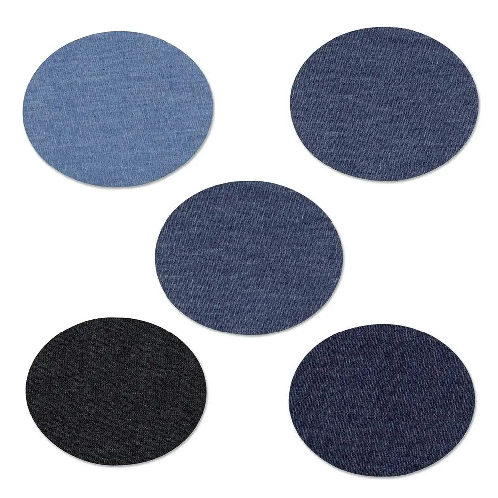 

24 Pcs Jeans Repair Kit for Clothing Decorate Iron Denim Patch DIY Iron-On Pathes Decorative