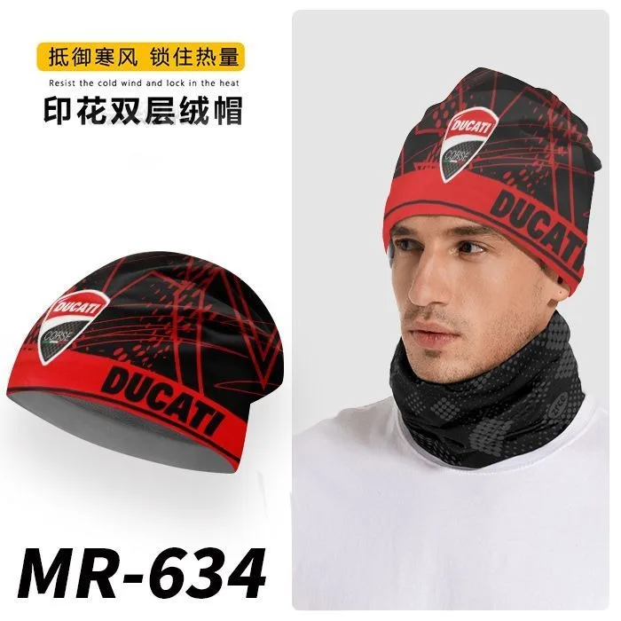 

Motorcycle Men Women Unisex Fashion Winter Warm Knitted Hat Adult Bonnet Hats For Ducati Monster 696 796 797 821 Panigale V4 V2