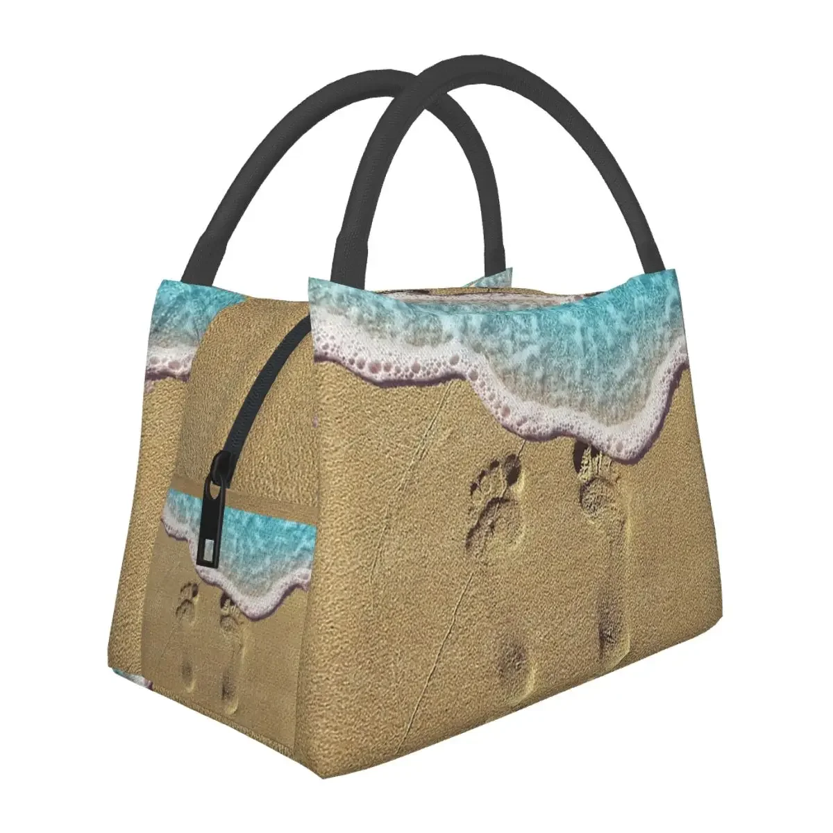 

Beach Feet Lunch Bags Insulated Bento Box Portable Lunch Tote Picnic Bags Cooler Thermal Bag for Woman Girl Office