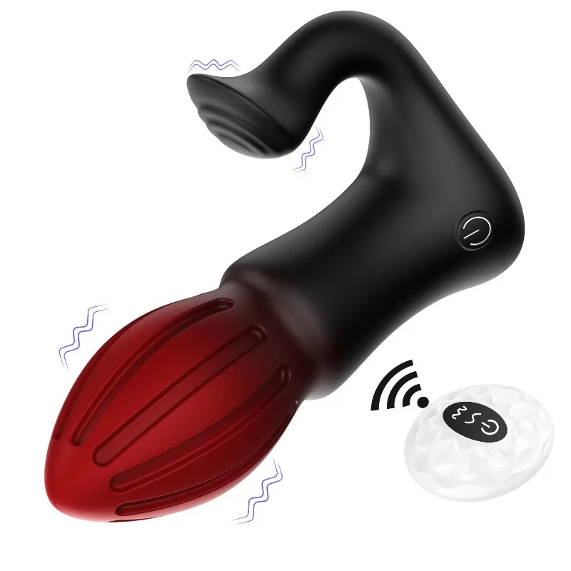 New Remote Control Rocket Anal Plug, Dual Motor Vibration, Silicone Massager for Men & Women  Adult Toy Wholesale