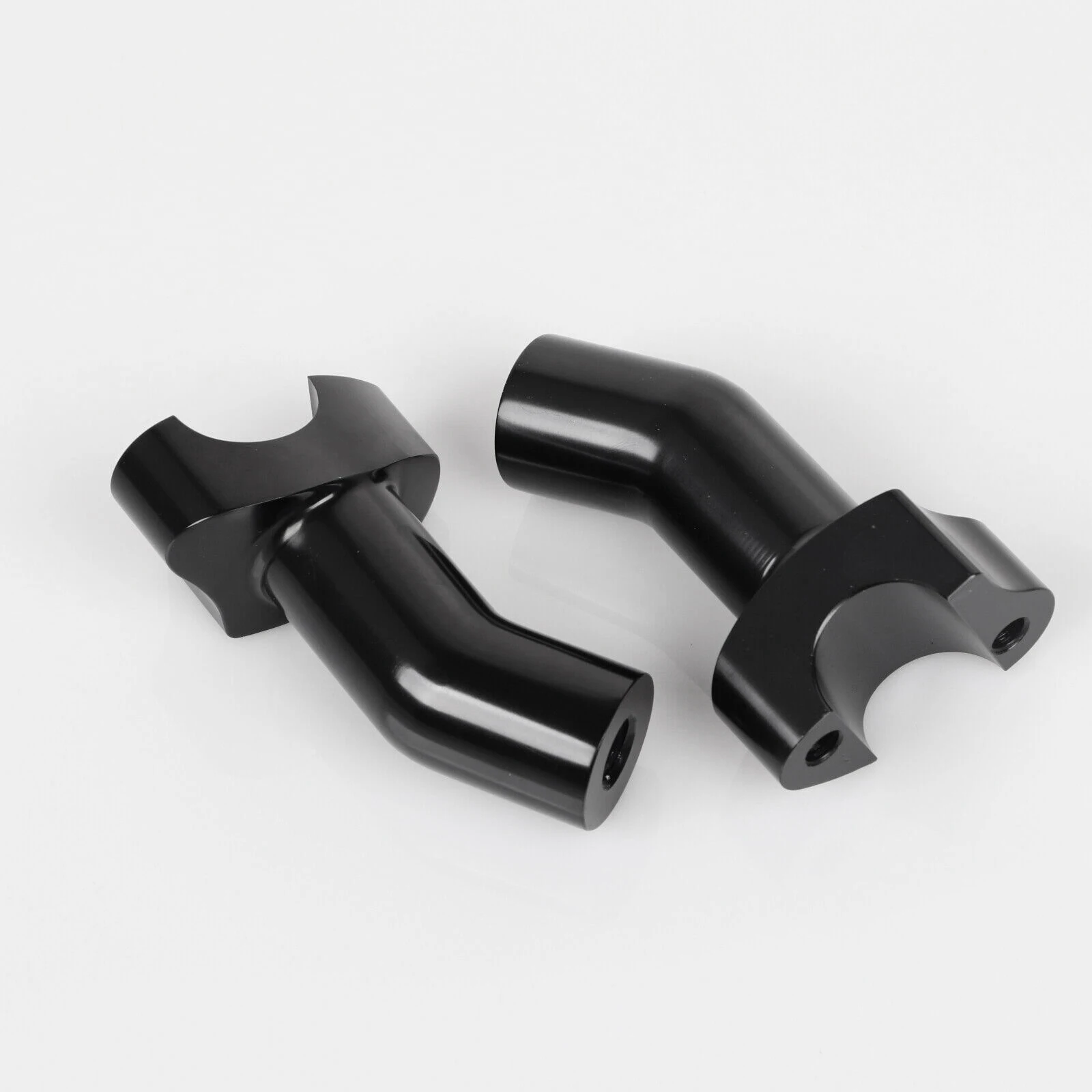 Customer Favorite Black 3.5Inch Tall Pullback Handlebar Risers For Softail Dyna Sportster Touring Pullback Aluminum Strai