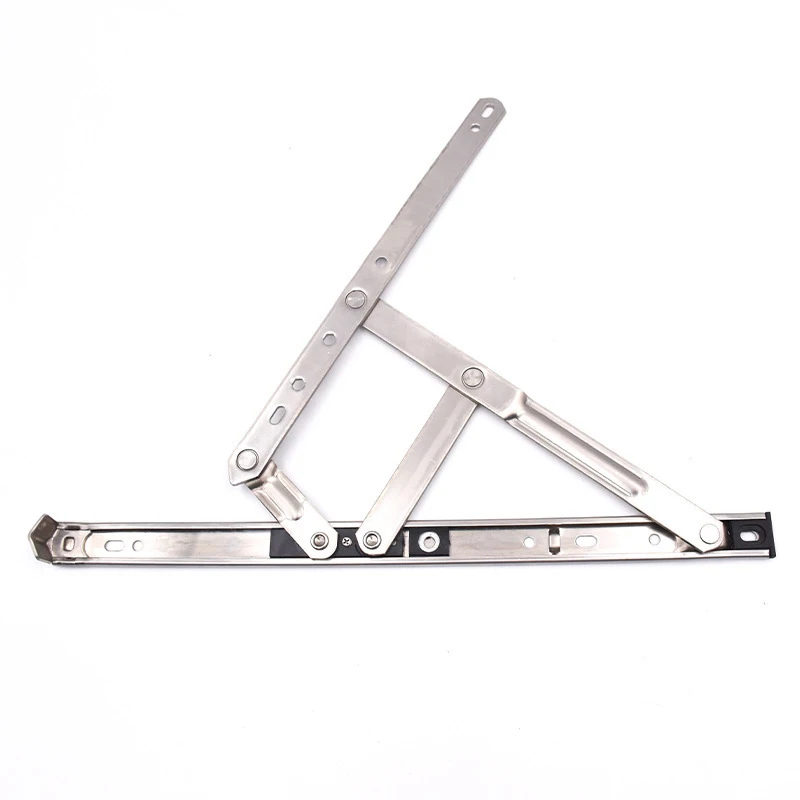 Silver stainless steel sliding casement window