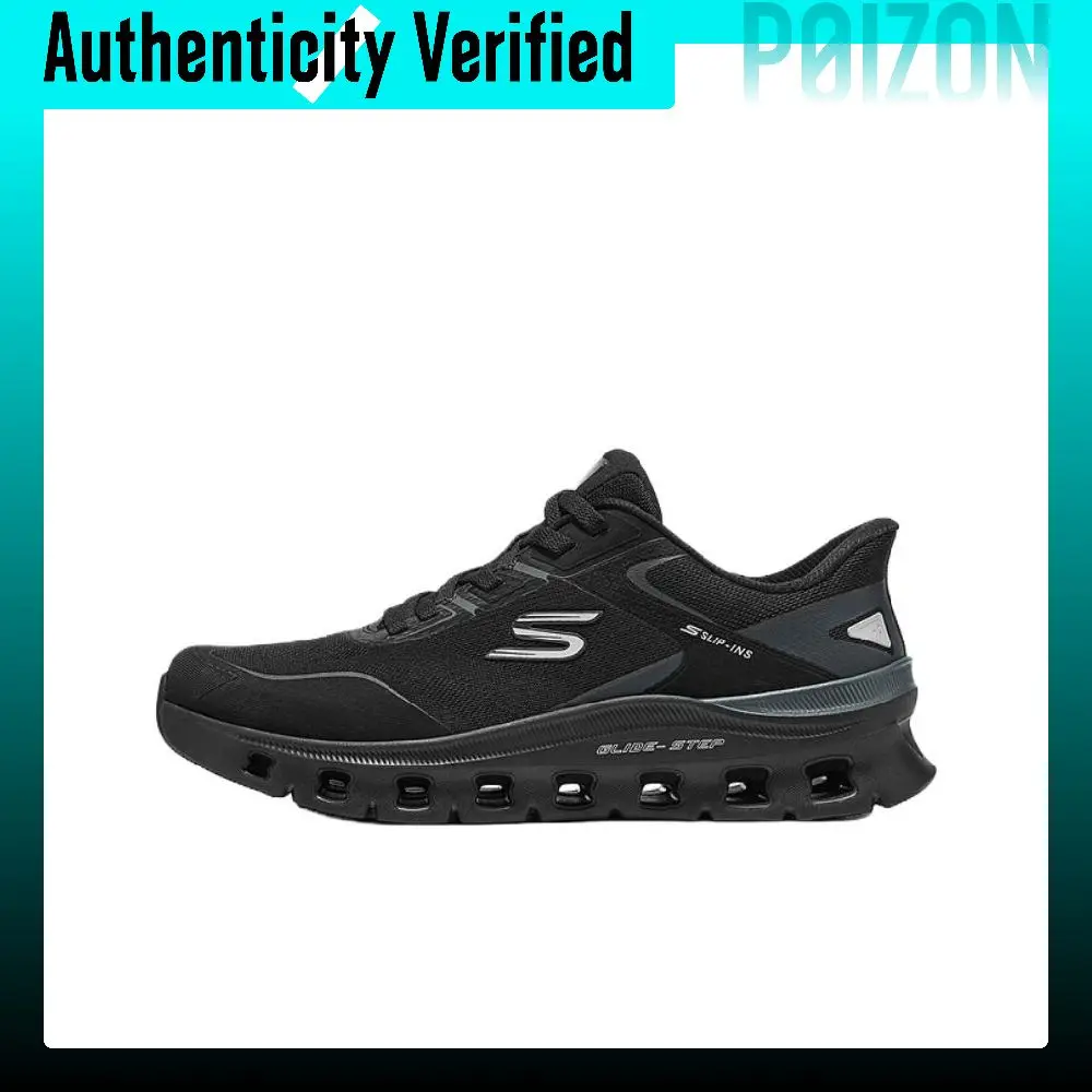 Skechers Sport Running Shoes Men's Low-top Black Gray Color 233112-BKGY