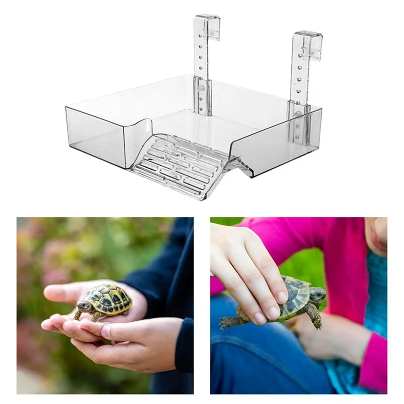 Turtle Resting Basking Platform, Reptile Habitat, Hanging Turtle Tank Platform, Acrylic Reptile Ramp Dock Turtle Terrace