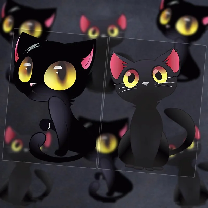 

1 шт. JDM Big-eyed Cat мотоциклетные наклейки водостойкие для мотоцикла топливный бак шлем лобовое стекло электрический скутер виниловые наклейки