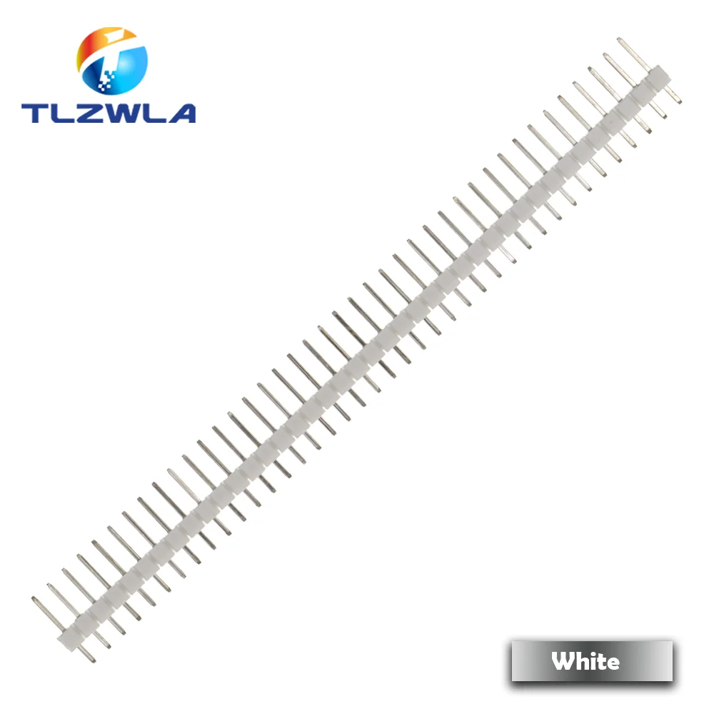 10PCS 1X40Pin Zerbrechliche Pin Header 2,54mm Einreihige Stecker Header Stecker PCB Pin Streifen für Arduino gelb/grün/Weiß/Schwarz