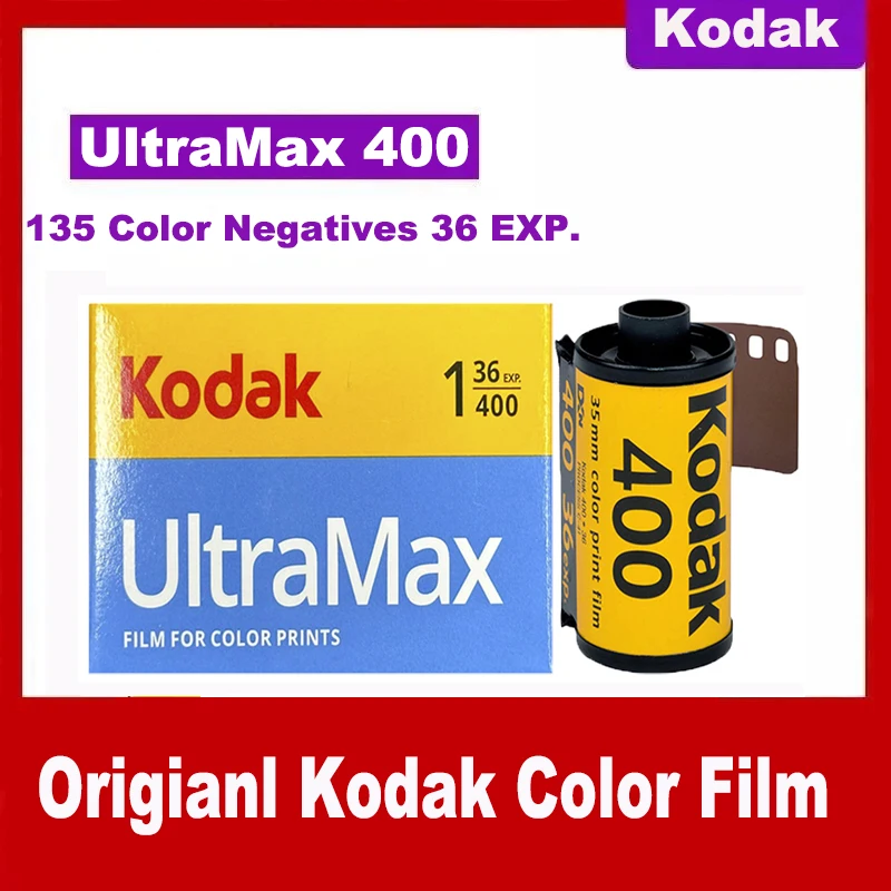 

1-10Rolls For Kodak 35mm Film Kodak UltraMax 400 135 Color Film of 35mm Film 36 Exposures for H35/M35/M38/Fujifilm Film Cameras