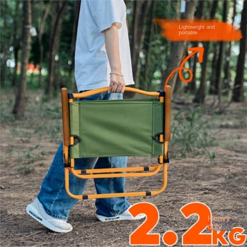 DZ-silla plegable para exteriores, taburetes ligeros y transpirables de gran capacidad de carga, para acampar en la playa y Picnic