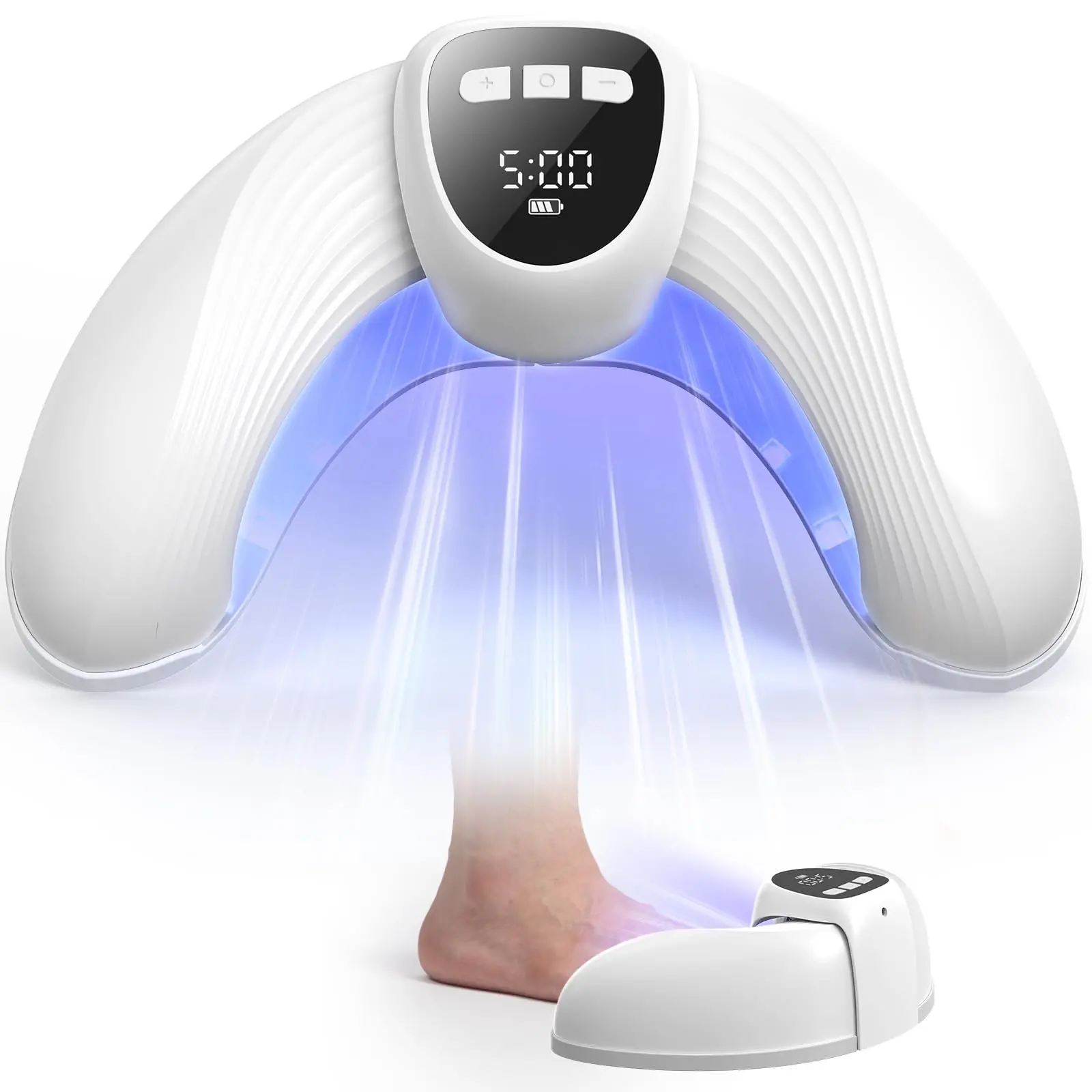 

Repair Nail Fungus Laser Treatment Device 18*470nm&4*930nm Rechargeable Anti Fungal Nail Treatment for Multiple Toenails&Finger