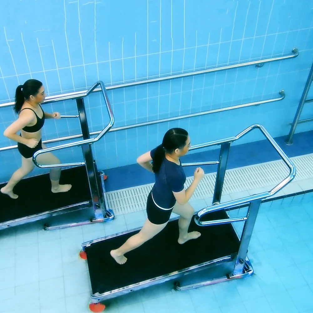 Cheap Electric-Free Human Water Treadmill Mechanical Underwater Treadmill For Pool Rehab Postpartum Elderly Training