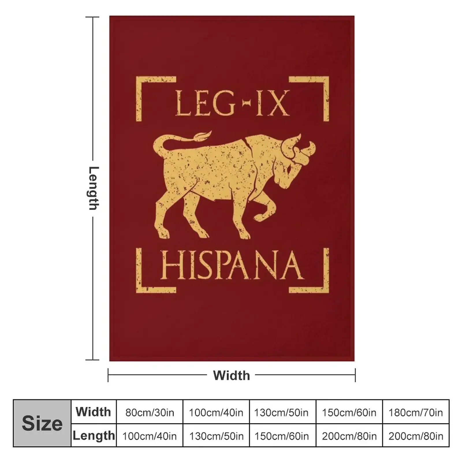 Legio IX Hispana Taurus Emblem Roman Legion Throw Blanket Bed sofa bed Blankets