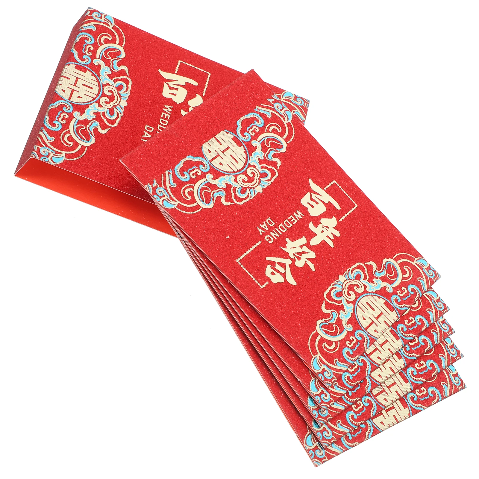 

6 Pcs Wedding Cash Sleeve Red Envelope Holder Decorative Bundle Tie Chinese Elements Elegant Craftsmanship