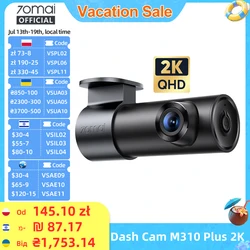 70mai Dash Cam M310 Plus 2K 1440P 143°FOV F1.55 Smart Voice Control 24H Parking Guard Night Vision 70mai M310 Plus 2K Car DVR