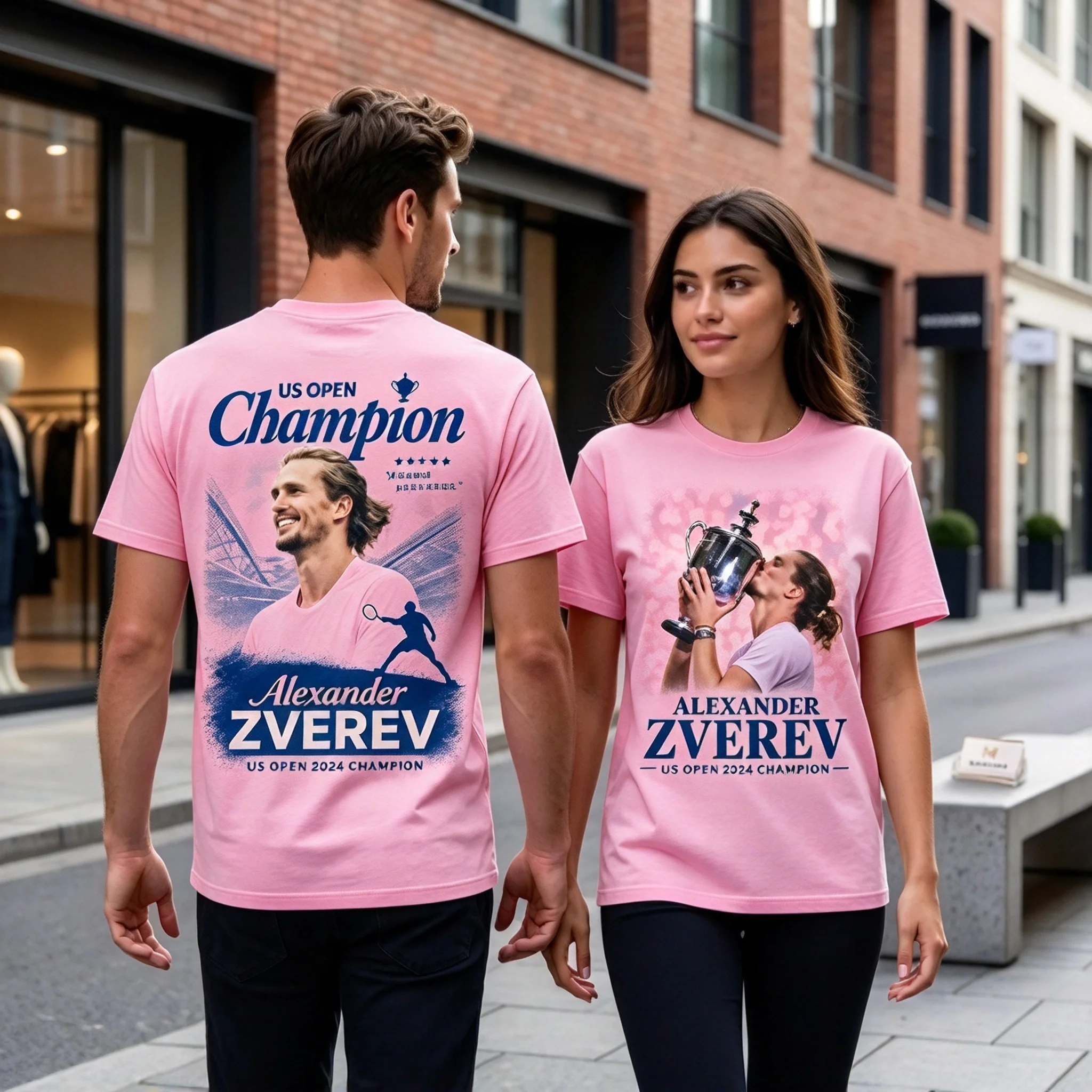 2026 New Best-Seller Trending Tennis Champion Portrait Graphic Oversized Short Sleeve Tee Streetwear Enthusiasts Daily Wear Item