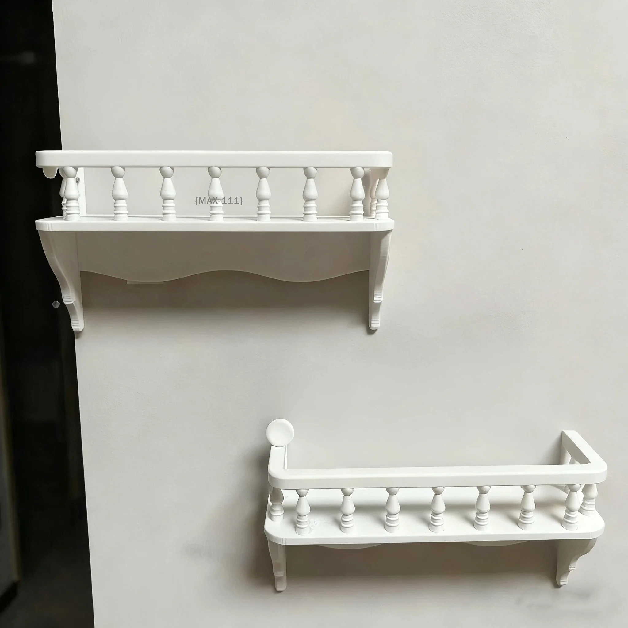 

【F2-MAX111】Настенная полка для хранения в масштабе 1:12 для кукольного домика - Миниатюрный аксессуар для декора сцены, микромодель