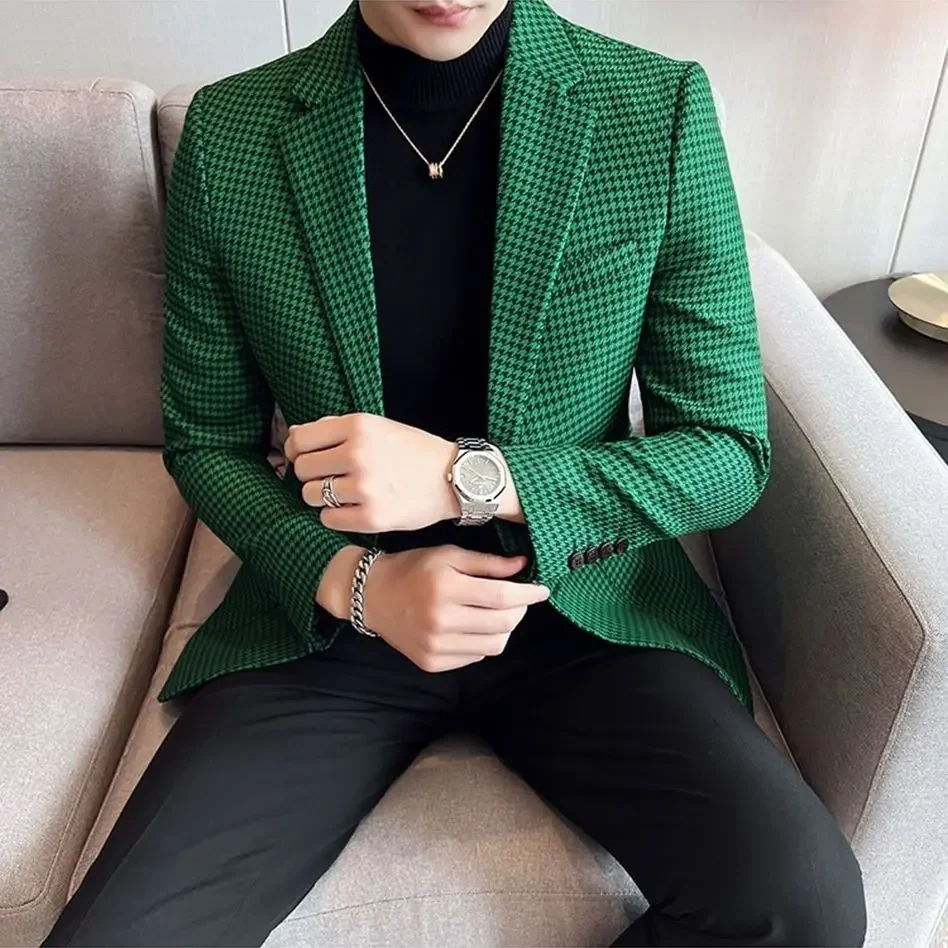 New In Trendy Blazers Male Coats Clothing Fashion 2024 Joker Vintage Men's Jackets Y2k Cheap Clothes Offer Casual Sale Deals