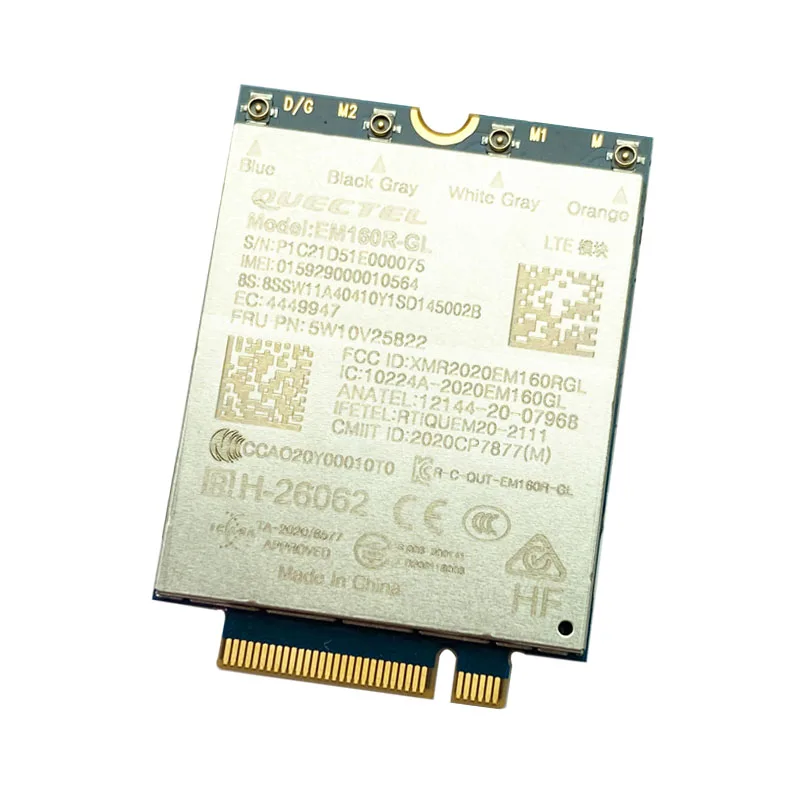 EM160R Quectel оригинальный LTE EM160R-GL Cat16 M.2 модуль 5W10V25822 для ноутбука Thinkpad FRU T14 T15 T15G P15 P17 P14S P15S Gen2