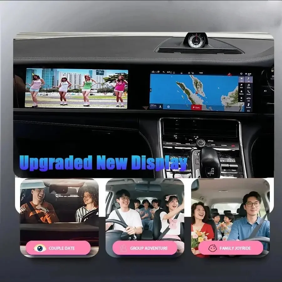 

Автомобильный радиоприемник с RHD 12,3 + 12,3 дюйма для Porsche Panamera 2017-2023, интерактивный обновленный дисплей, Android 15, авто стерео, видео, GPS Carpla