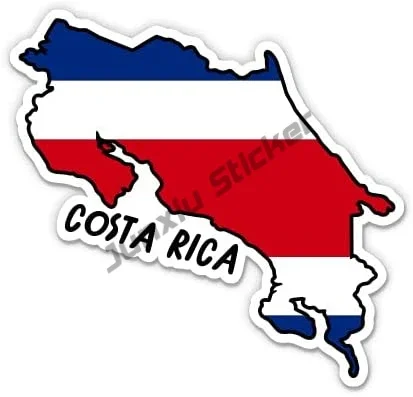 Creative Costa Rica Stickers Costa Rica Vinyl Decal Costa Rica Flag Map Sticker Travel Explore Adventure Camping Fishing Hike