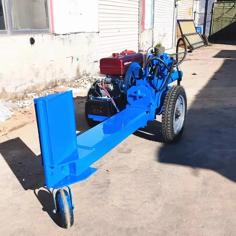 Wood Processing Equipment Electric Wood Splitter Horizontal Hydraulic Wood Splitter Tree Root Log Splitting Equipment