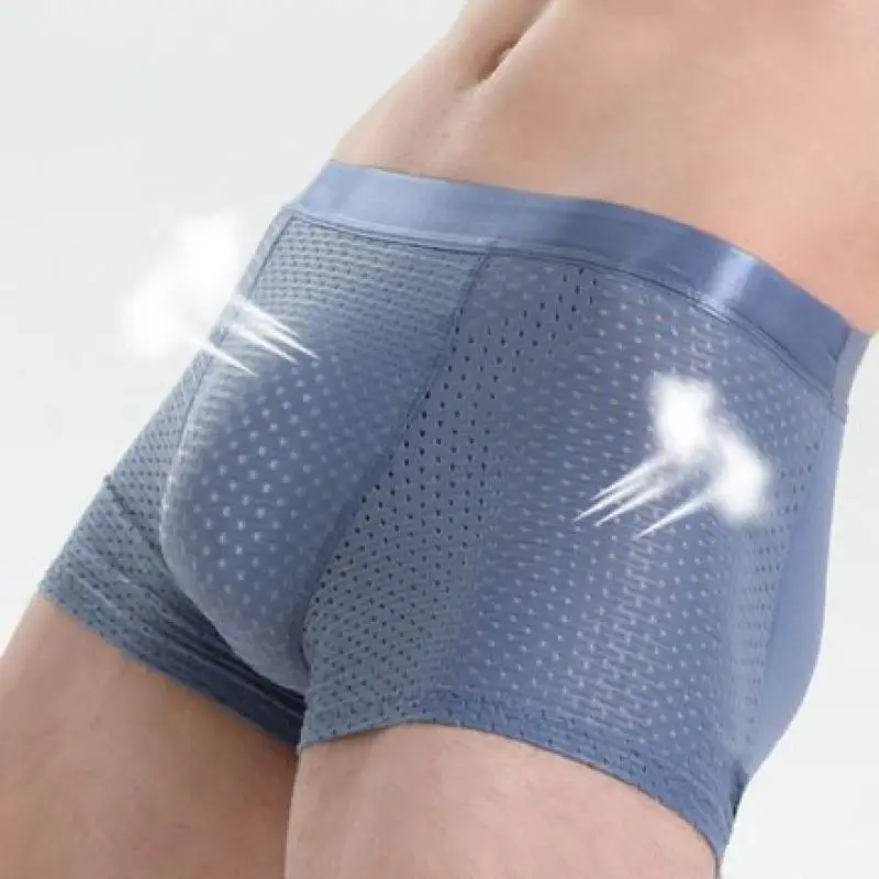 Nylon Ice Silk Breathable Men\'s Underwear Man Underpants Boxershorts Ice Silk Nylon Cool Men Boxers Male Breathable Underwear Me