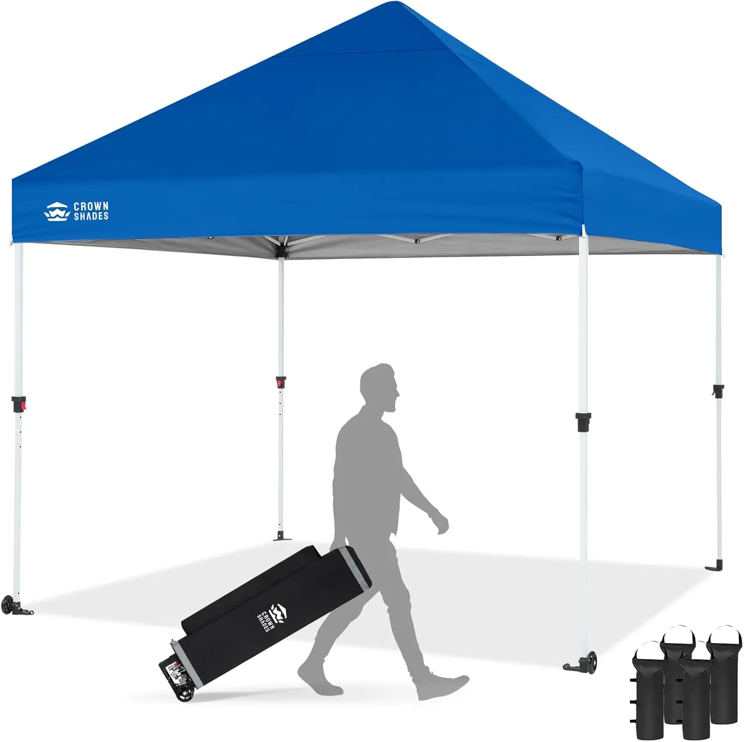 

10x10 Heavy Duty Canopy - Premium Pop Up Canopy Tent - Extra Sun Shade Protection with 400D Strength Oxford Fabric - Great fo