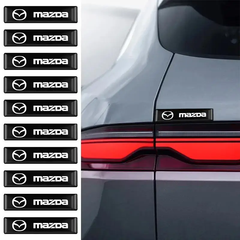 

10 шт. автомобильные Стайлинг 3D эпоксидные виниловые наклейки для Mazda Gh BT50 Atenza BM Speed GJI Axela CX3 CX5 Atez аксессуары для интерьера