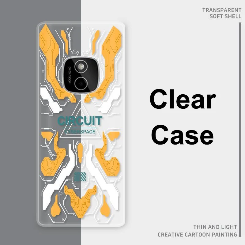Para Nokia HMD 102 4G funda a prueba de golpes TA-1729 TA-1492 funda de silicona transparente suave TPU para Nokia 3210 8210 108 220 125 235 2024