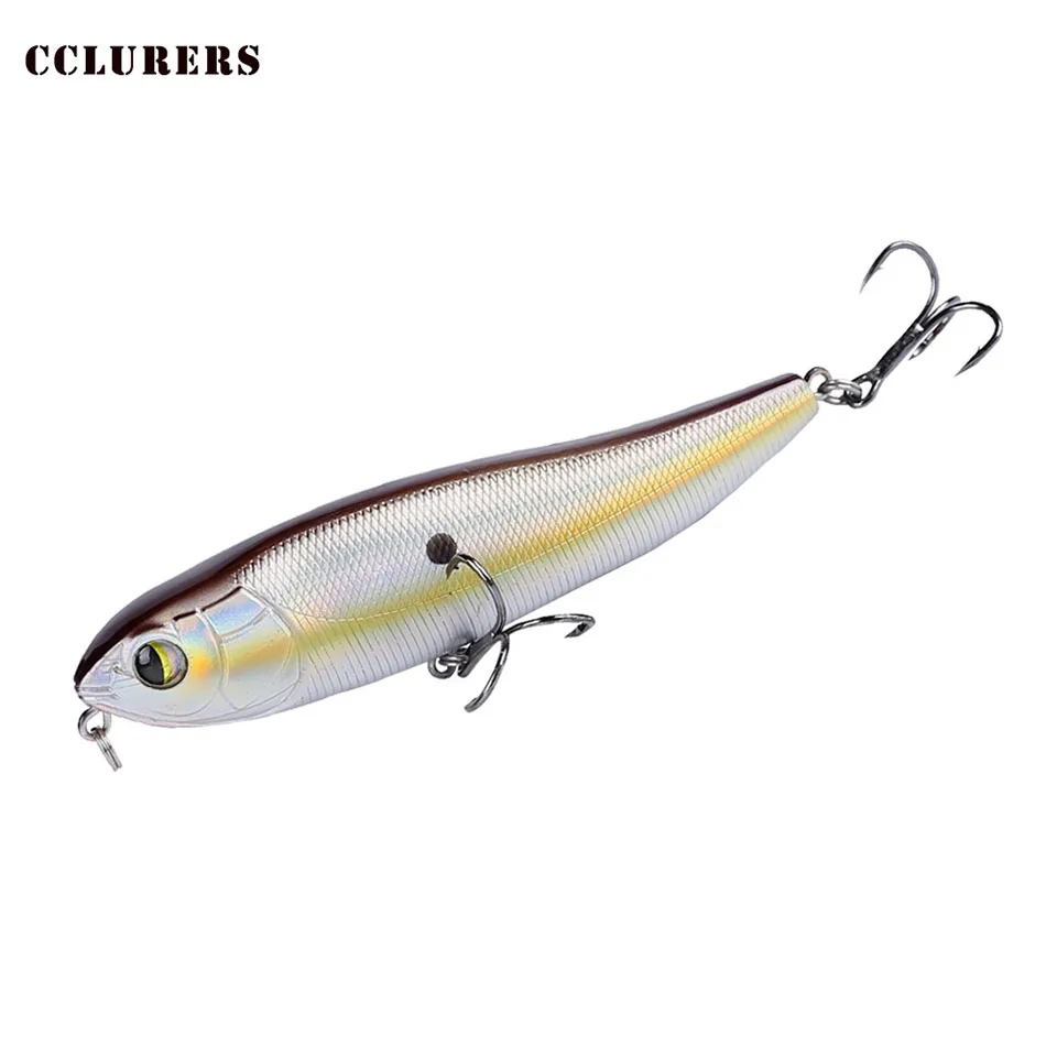 1PCS 100MM/14.5G Floating Topwater Pencil Fishing Lure Surface Walk The Dog Hard Bait Plastic Walker Wobblers Saltwater Pesca