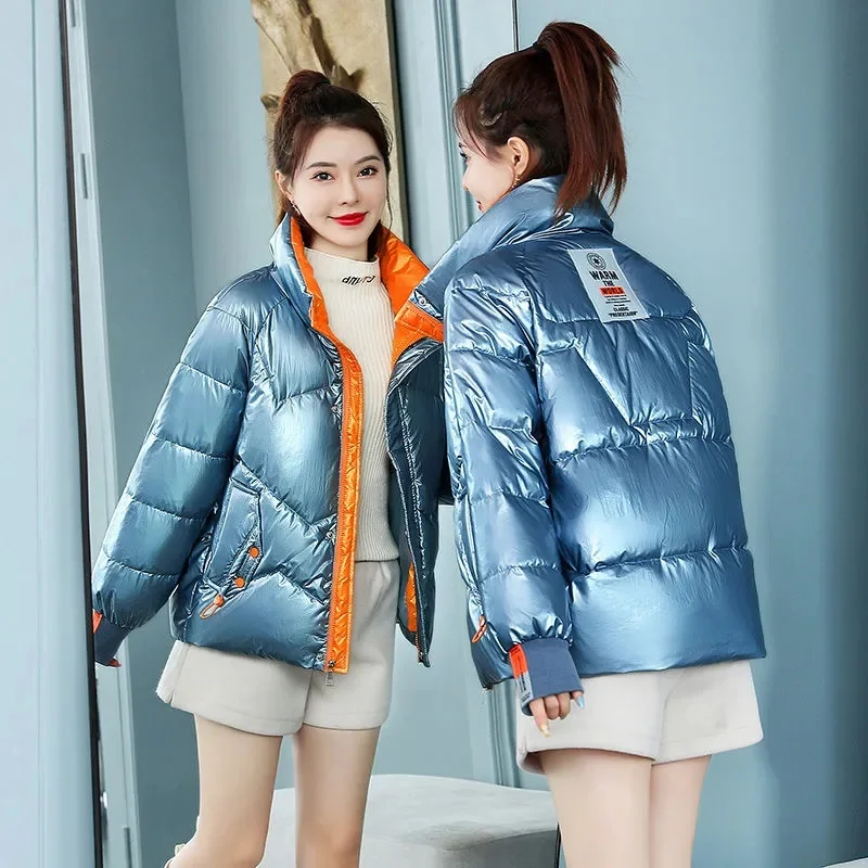 2023 New Winter Women Oversized Parkas Jackets Casual Thick Warm Pattern Coat Female Winter Outwear Sports Jacket parkas