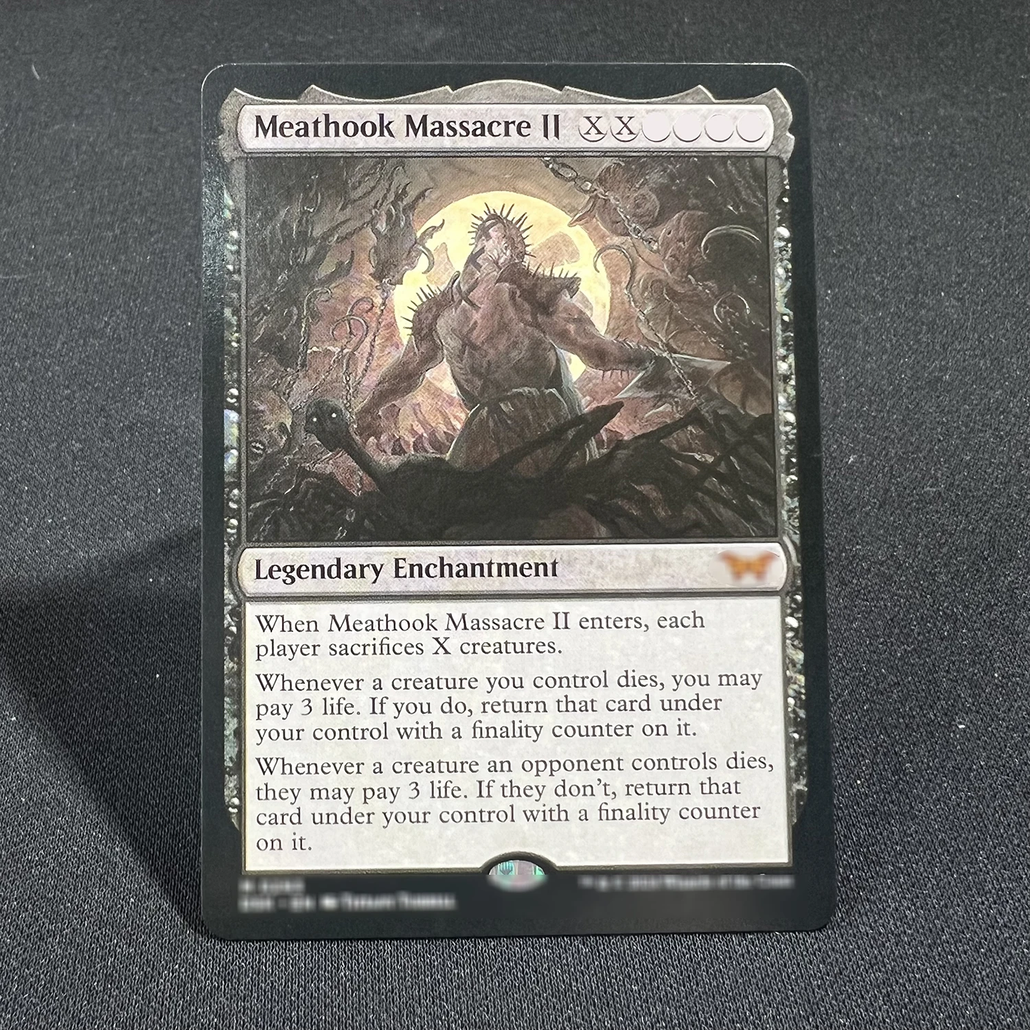 Holo Custom Board Game Abhorrent Oculus Overlord of the Hauntwoods Duskmourn Barrowgoyf Living Death DSC Sunfall English Card