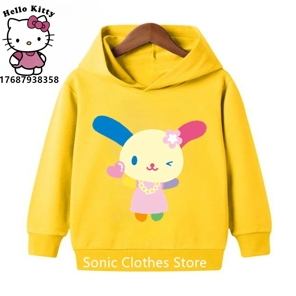 USAHANA Hoodie Kids Clothes Boys Girls Sweatshirt Fashion Pullover 3-12 Year Old Baby Sanrio Clothing