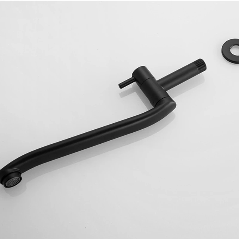 

Черные краны, смеситель для швабры для ванной комнаты, смеситель для стиральной машины, уличный смеситель для сада, нержавеющая сталь 304, 1 шт.