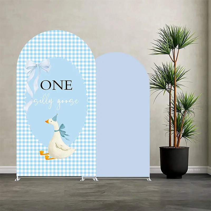

Mehofond на заказ, 2-сторонний один глупой гусиный бант, светло-голубой детский день рождения, чехол для детского душа, арка Chiara, фон для декора, фон