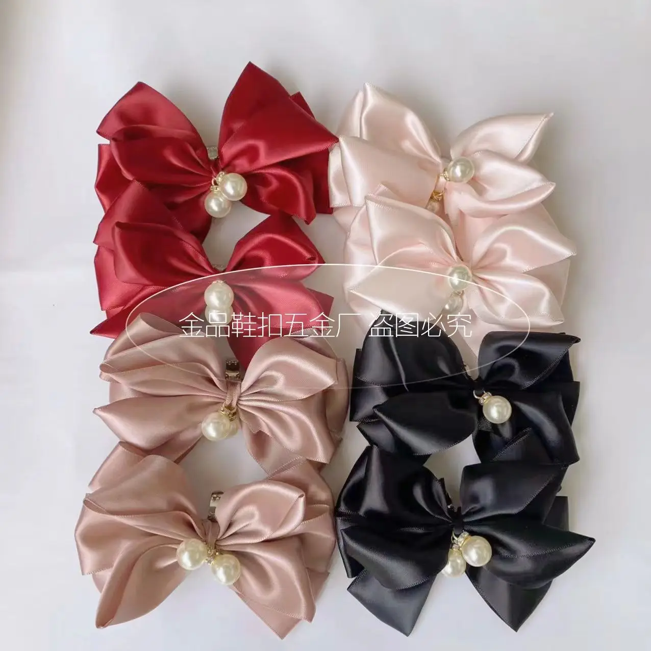 Butterfly Versatile Shoes Flower Clip Ribbon Detachable Solid Swallowtail Japanese Lolita French Diy Accesories Without Shoes