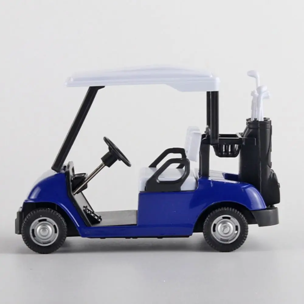 1:20 escala carrinho de golfe modelo pull-back liga fundida em miniatura carrinho de golfe decoração para casa carrinho de golfe educacional veículos brinquedo crianças brinquedo