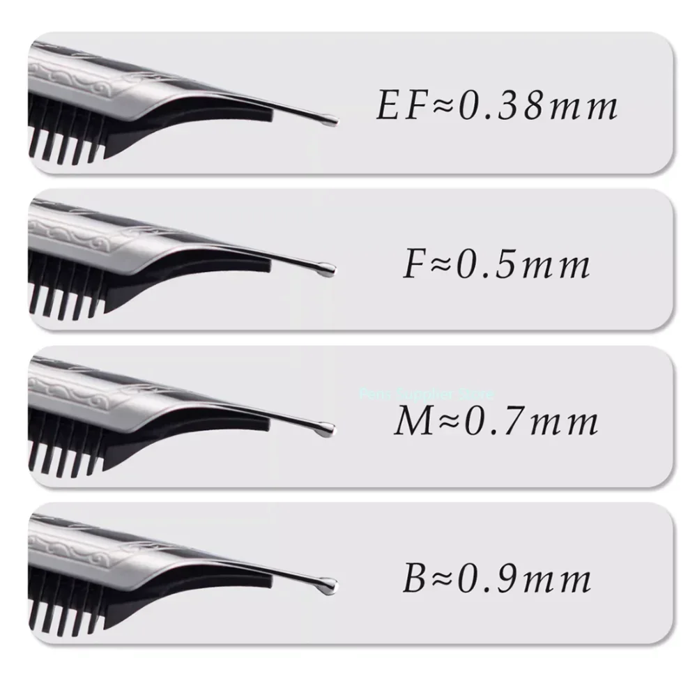 بوك الألماني # 6 قلم حبر بديل EF/F/M/B، طرف احتياطي مستورد أصلي مع حلقات O