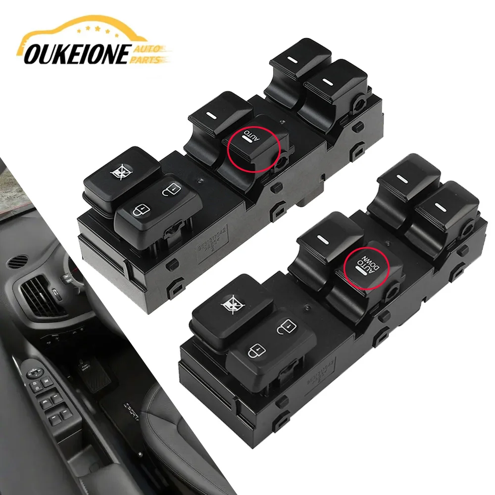 Front Left Driver Door Power Window Main Switch Control for Kia Sportage R 2011 2012 2013 2014 2015 2016 935703W000 93570-3W400