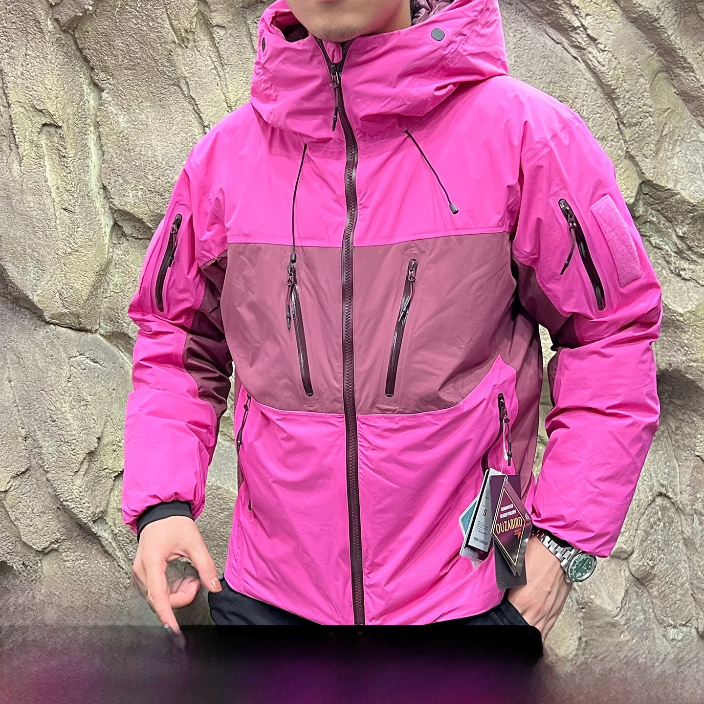 

Полярный морозостойкий 90-дюймовый душ, жесткий желтый пух, мужской, осенне-зимний, уличный, водонепроницаемый, дышащий, износостойкий