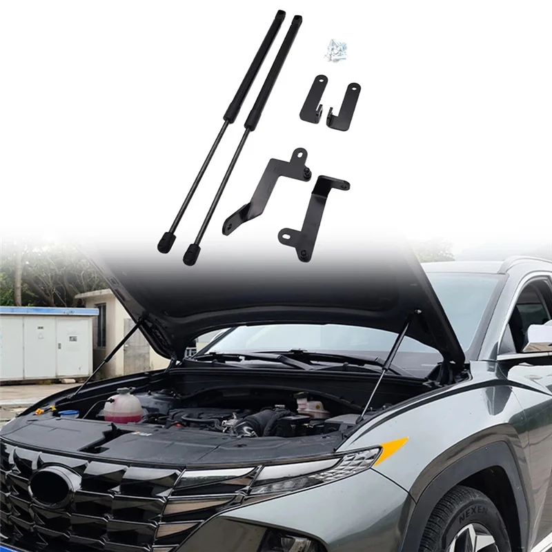 لشركة هيونداي توكسون NX4 2022-2023 اكسسوارات السيارات الجبهة هود بونيه رفع دعم صدمة الدعامات قضيب الربيع