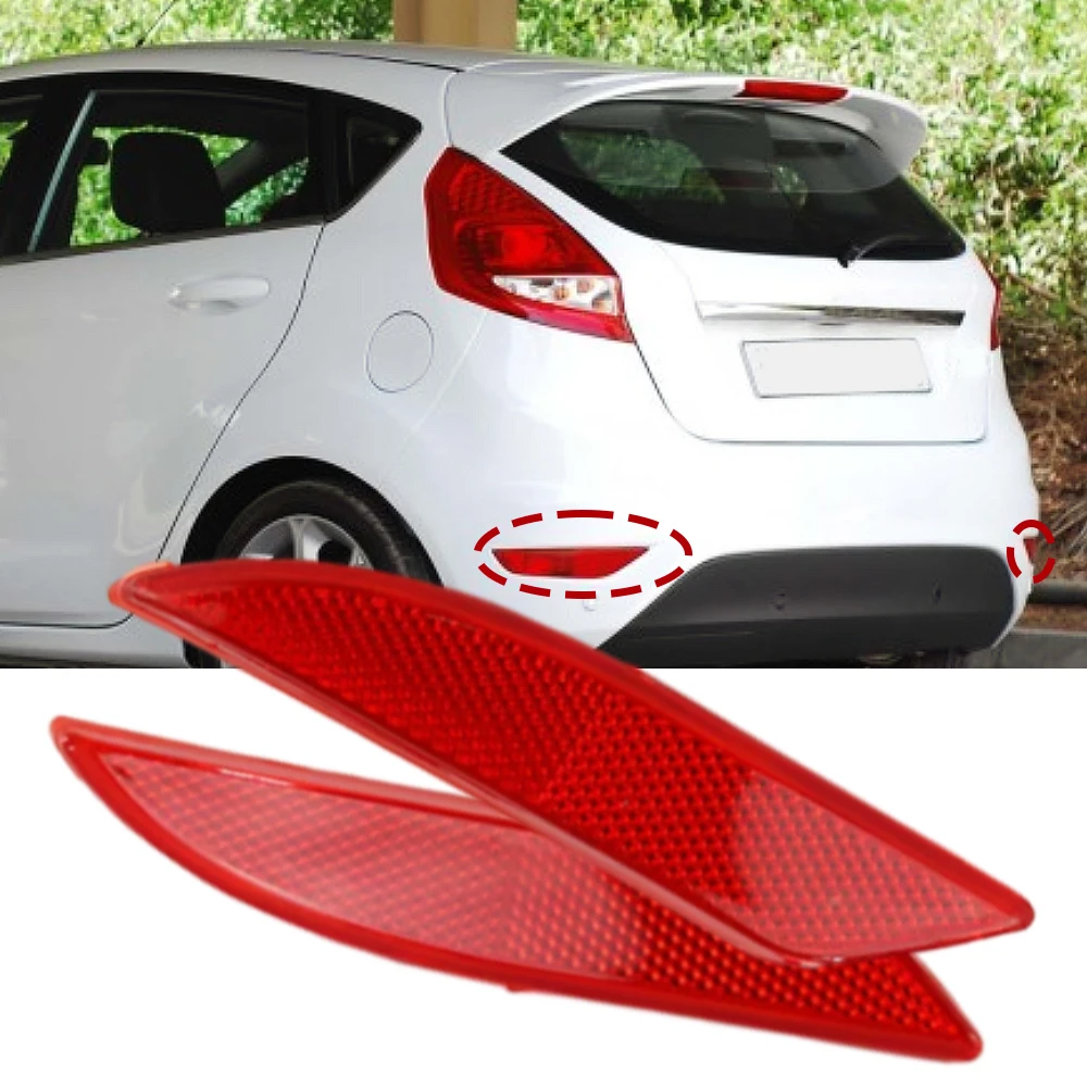 

1 Pair Left&Right Reflective Strips For Ford Fiesta 2009 2010 2011 2012 Car Rear Reflector DK43515M0 DK43515L0 8A69515B0AB