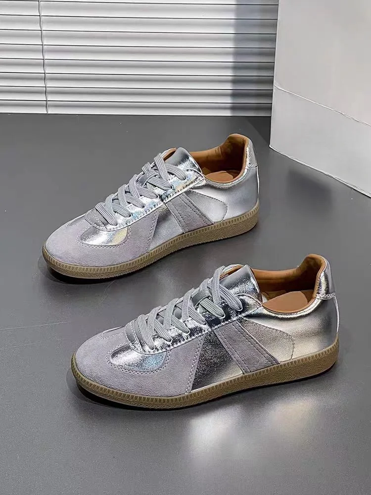 2024 new fashionable and comfortable white sport shoes Forrest Gump classic cricket shoes