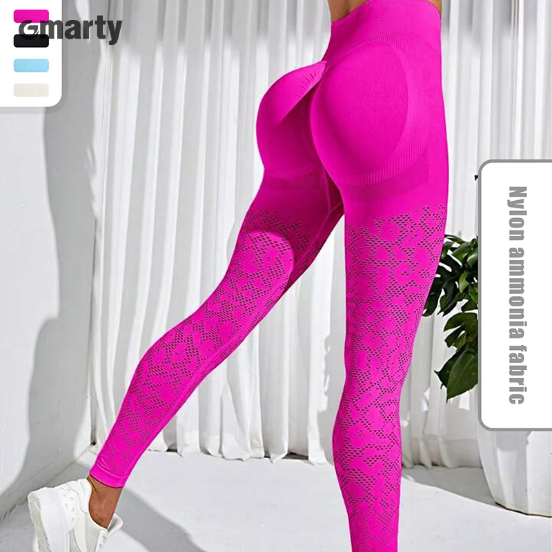 

Seamless Tie Dye Leggings Sexy Hollow Out Leggings Women Gym High Waist Hip Liftting Fashion Trainning Running Yoga Tights