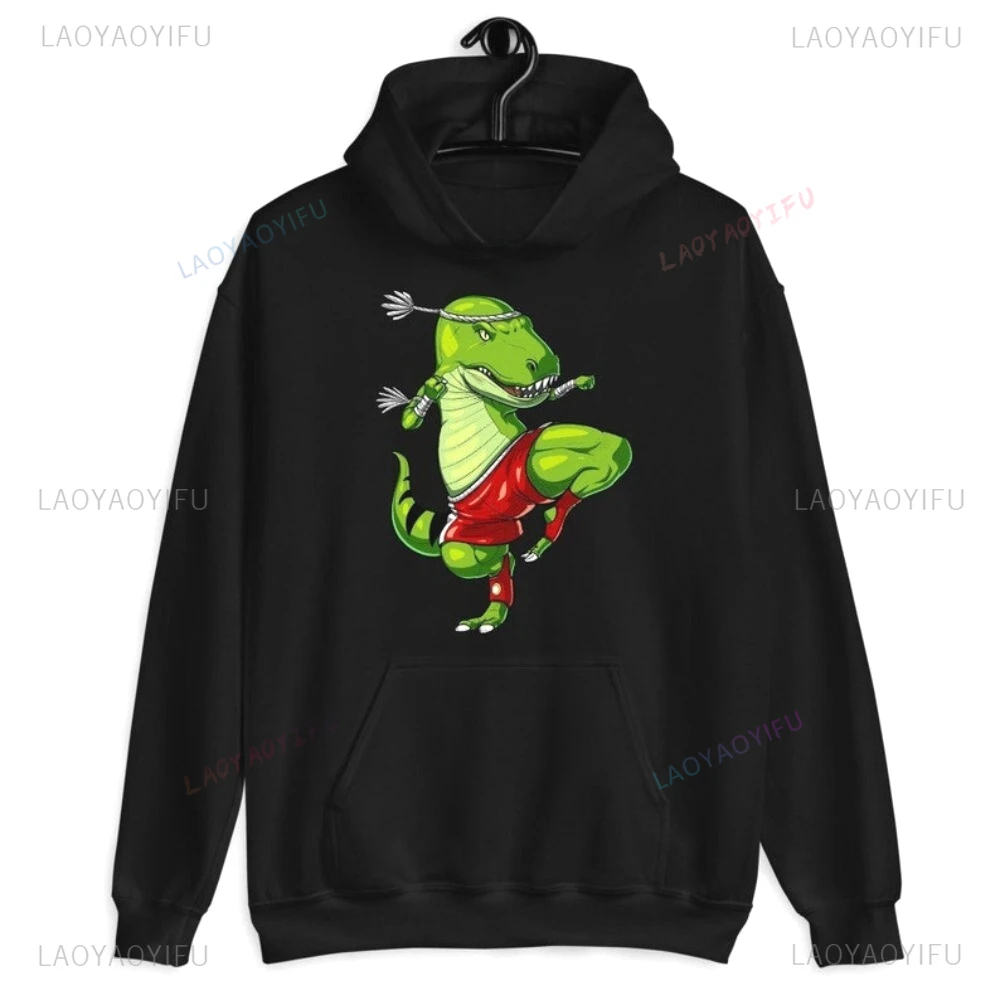 

Кунг-фу, боевые искусства, T-Rex, динозавр, Муай Тай, истребитель, толстовка с капюшоном, кикбоксинг, каратэ, тайский бокс, боксерская одежда, повседневные модные топы