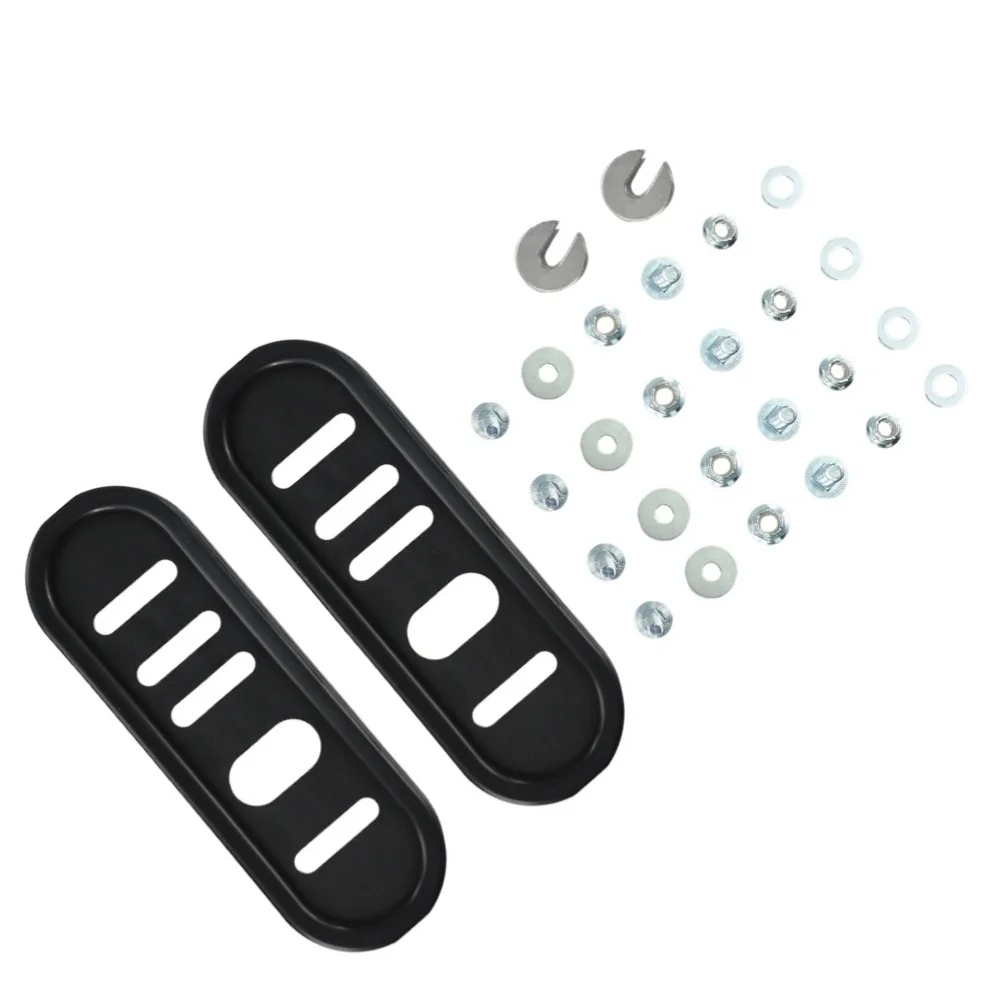 Snowblower Skid Shoes Set for Model 490-241-0010 Metal Slide Shoes with Hardware for Snow Thrower Ground Contact Adjustment